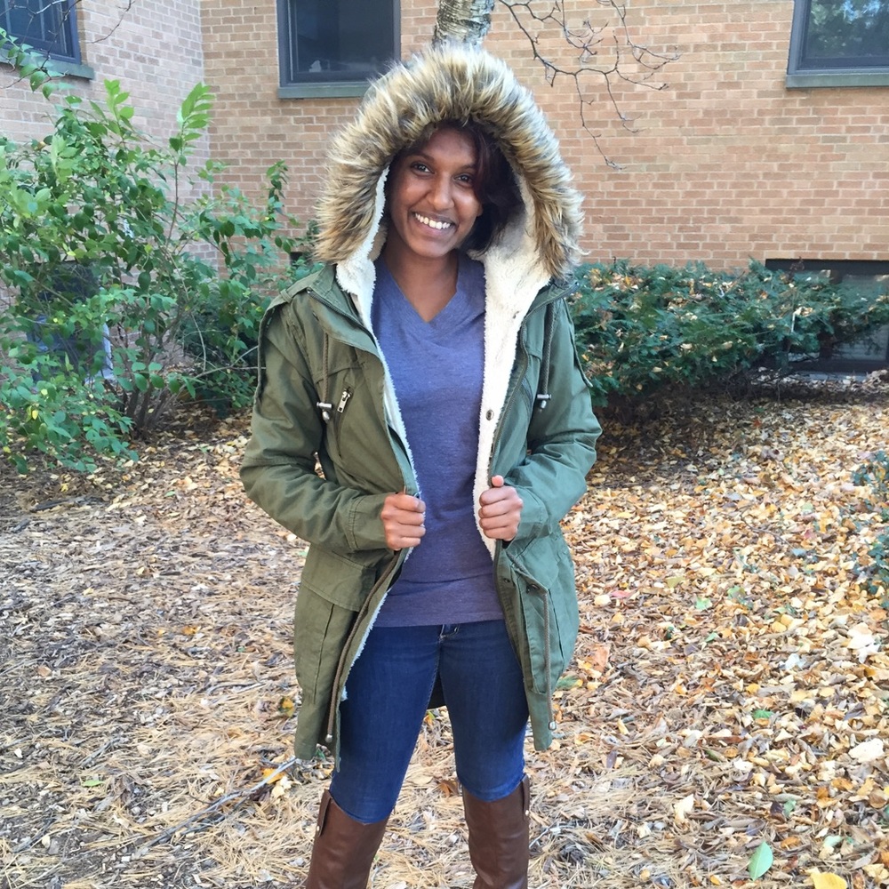 Olive Green Parka - Picture 4 of 5